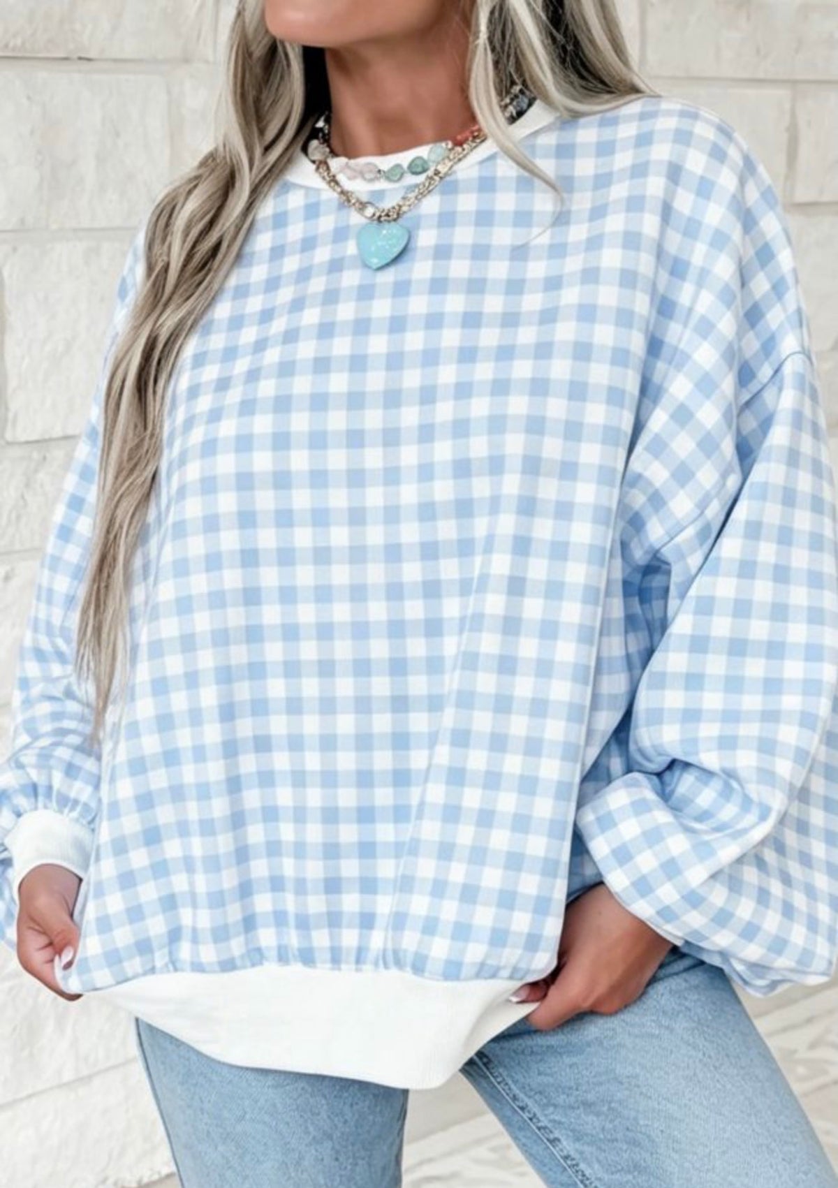 *PREORDER* Gingham Sweatshirt