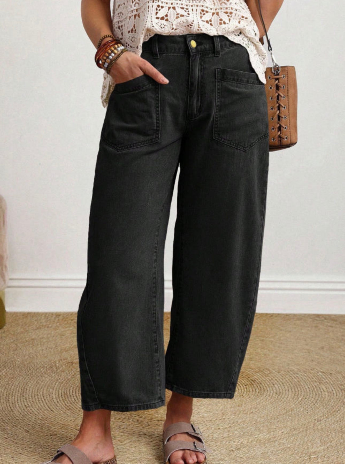 *PREORDER* Black Barrel Jeans