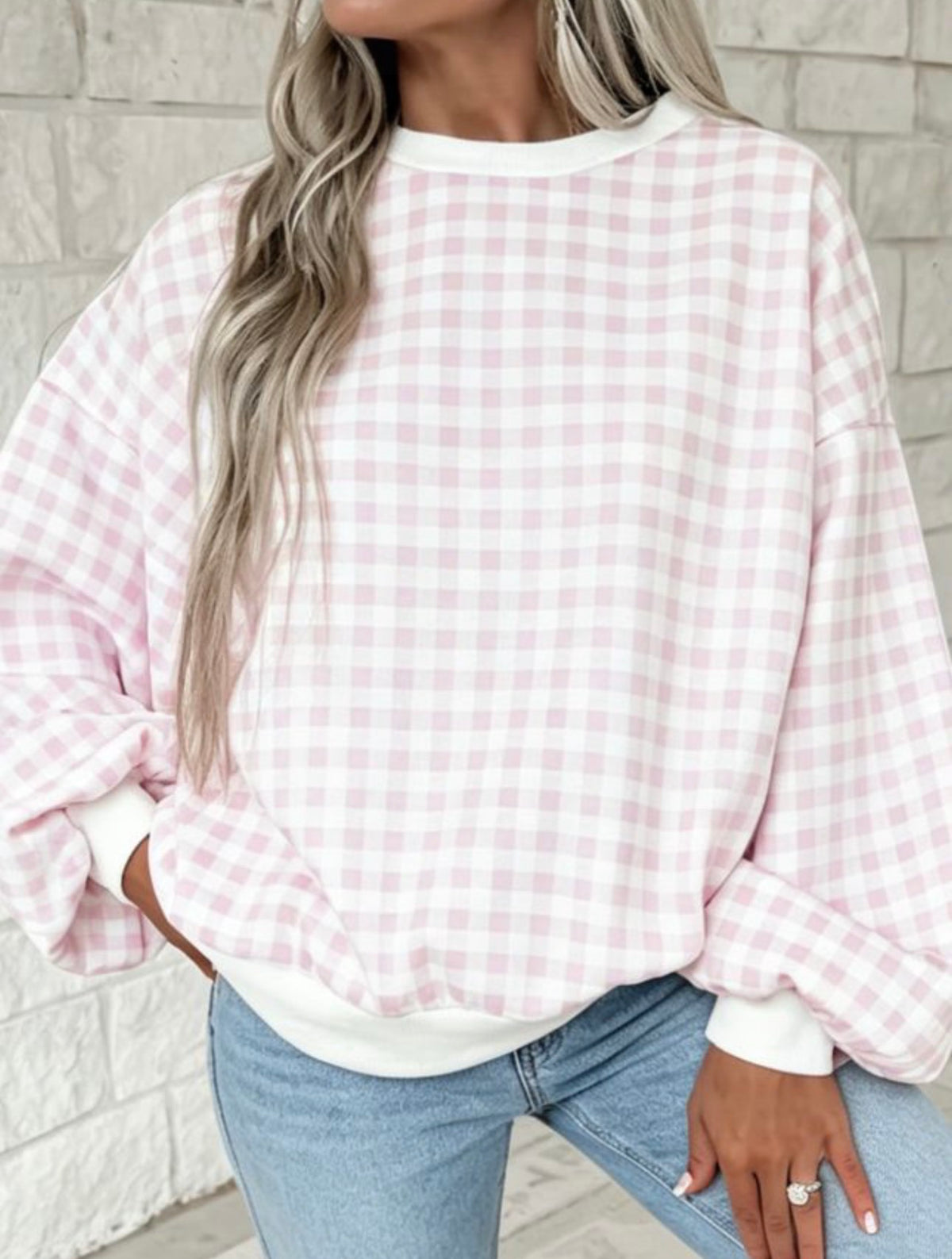 *PREORDER* Gingham Sweatshirt
