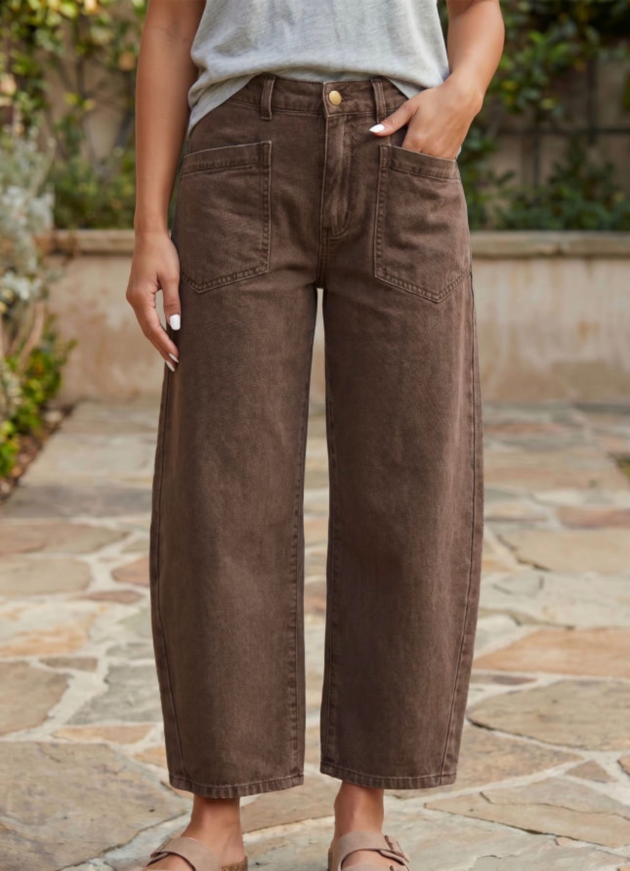 *PREORDER* Brown Barrel Jeans