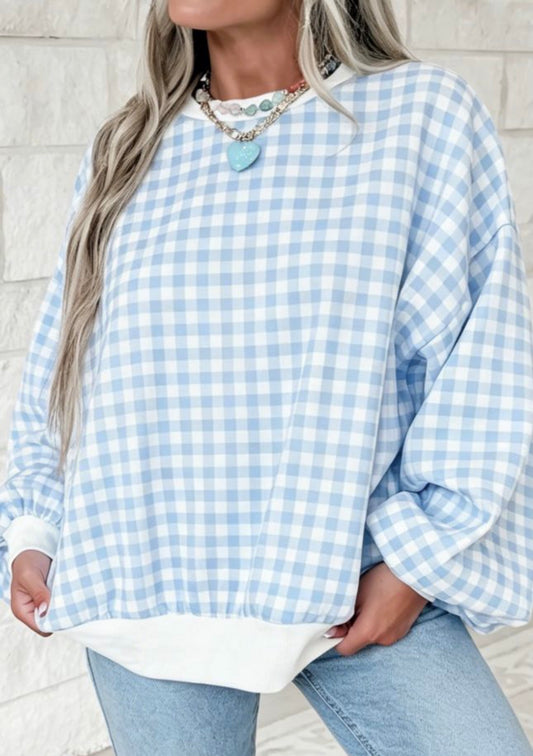 *PREORDER* Gingham Sweatshirt