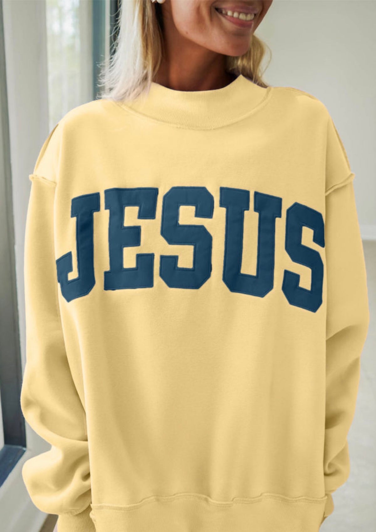 * PREORDER* Jesus Block Letters Sweatshirt