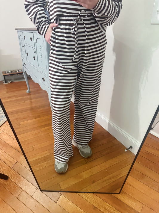 Lulu Mac Brown Striped Pants