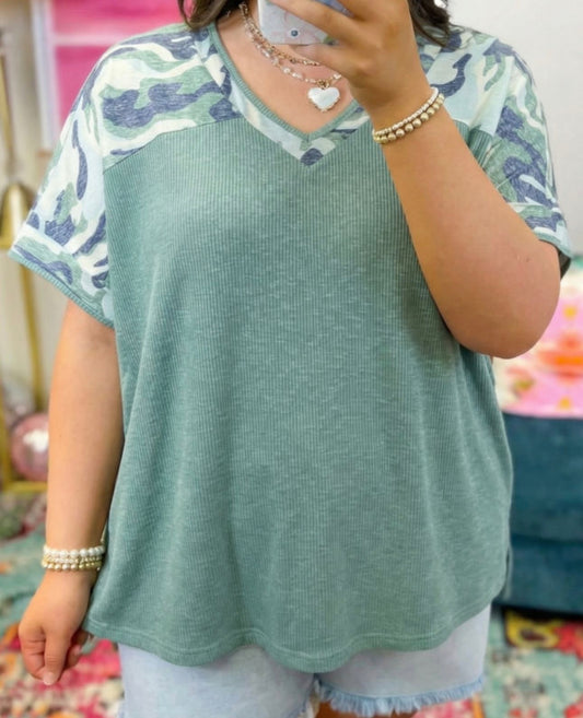 *PREORDER* Camo Plus Top