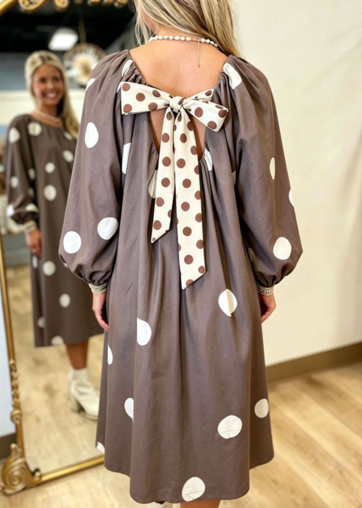 *PREORDER* Dots and Bow Dress