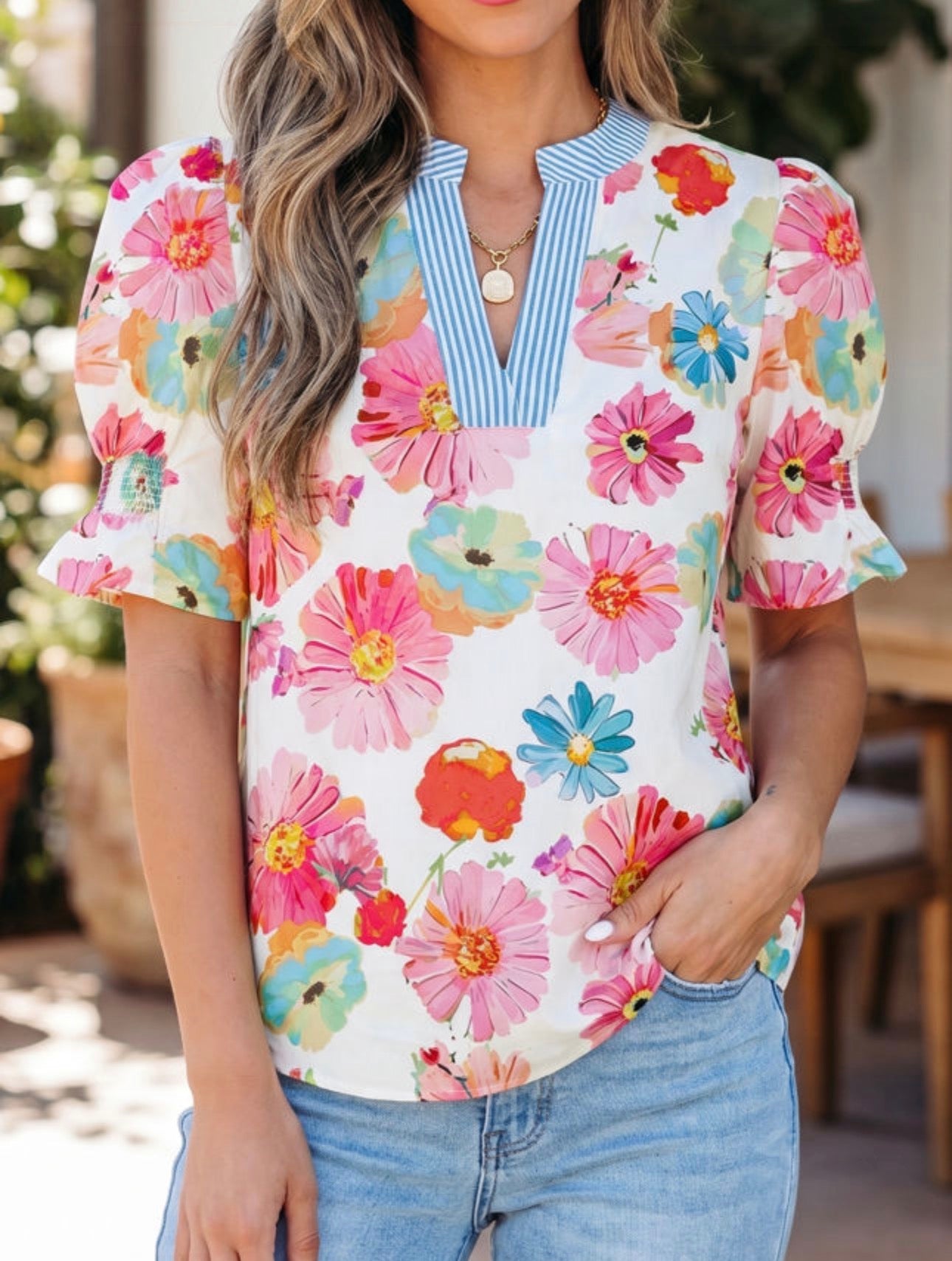 *PREORDER* Painted VNeck Top