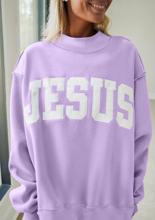 * PREORDER* Jesus Block Letters Sweatshirt