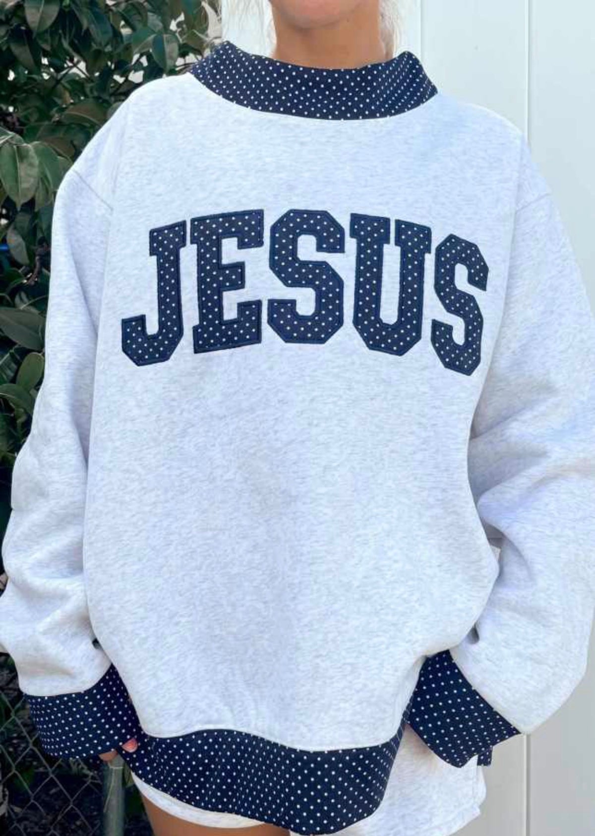 *PREORDER* Jesus Polka Dot Sweatshirt