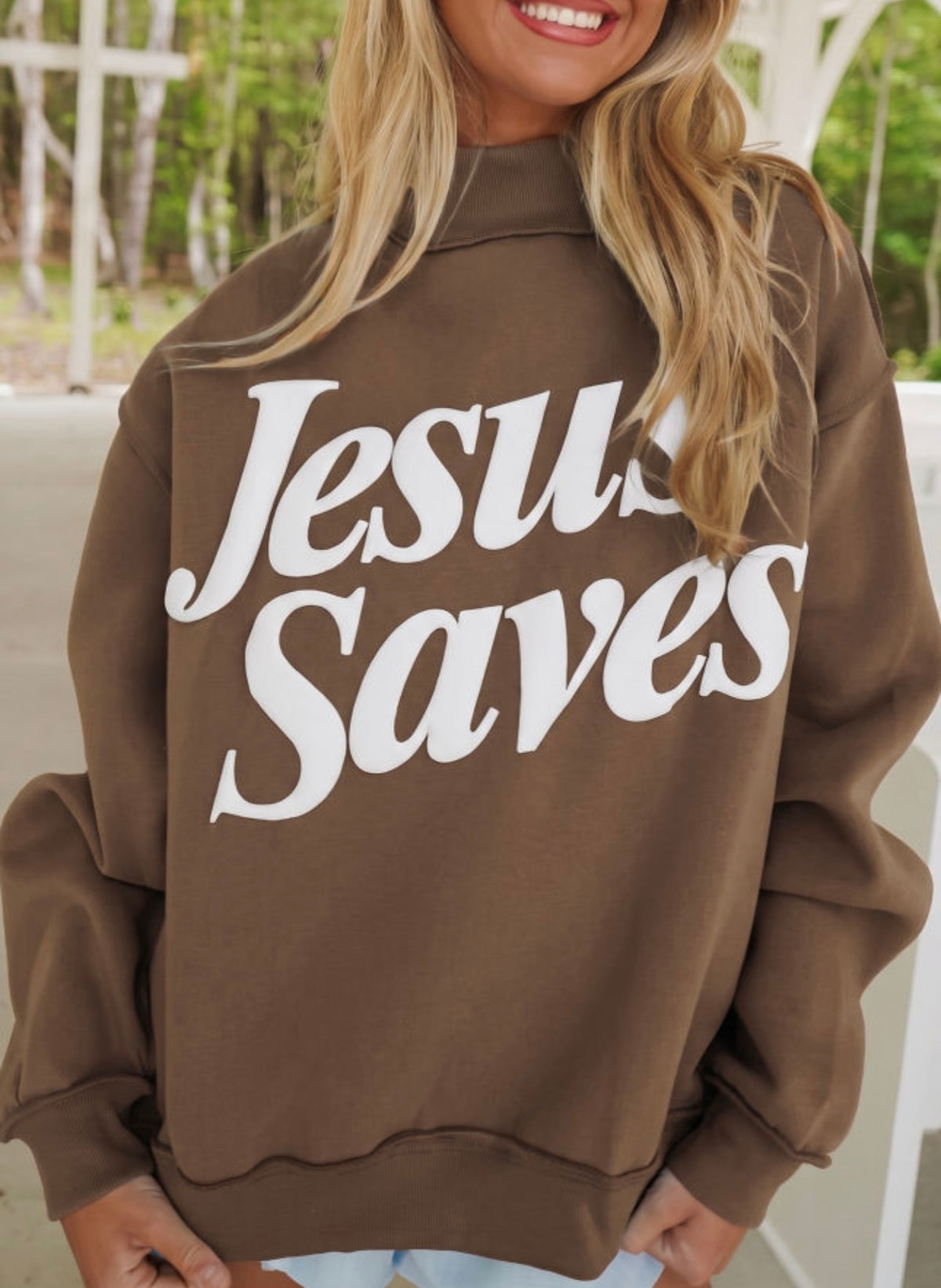 Jesus Saves Sweatshirt