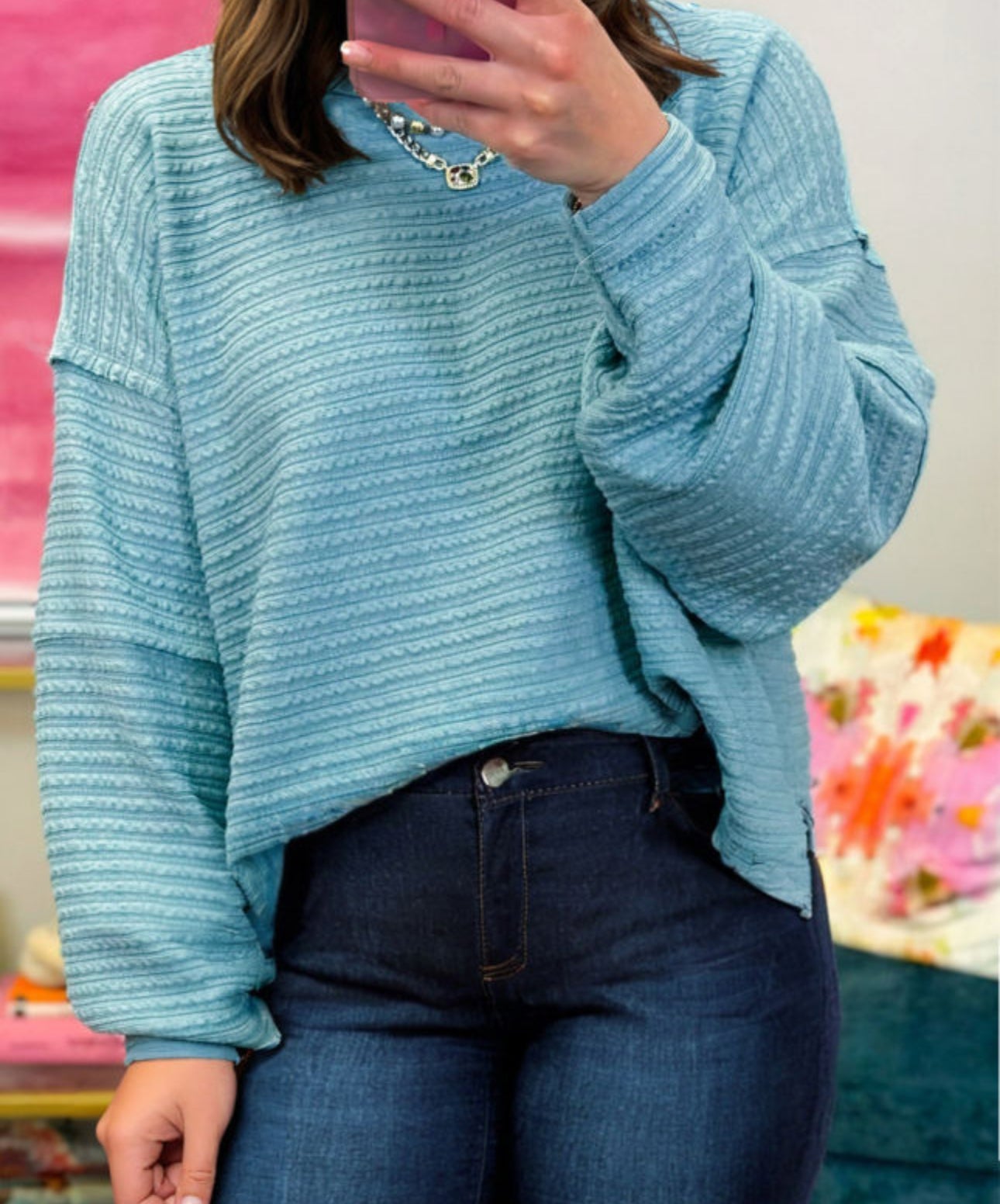 *PREORDER* Textured Plus Top