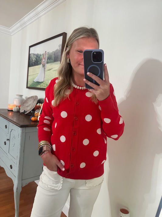 Polka Dot Cardigan